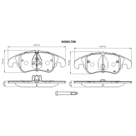 Тормозные колодки дисковые, комплект ALLIED NIPPON N8MA 07 ADB01789 1441279606