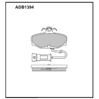 Тормозные колодки дисковые, комплект ALLIED NIPPON ADB1394 1441279626 D LCM7Z4