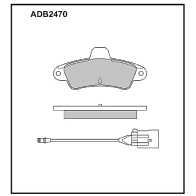 Тормозные колодки дисковые, комплект ALLIED NIPPON ADB2470 1441279669 A GSAWW