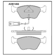 Тормозные колодки дисковые, комплект ALLIED NIPPON ADB1466 1441279670 NVQKR 1