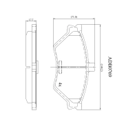 Тормозные колодки дисковые, комплект ALLIED NIPPON 8A I1J8O ADB0769 1441279676