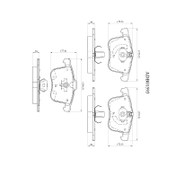 Тормозные колодки дисковые, комплект ALLIED NIPPON 1441279701 GM HK6 ADB01593