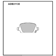 Тормозные колодки дисковые, комплект ALLIED NIPPON L 3KQN ADB31135 1441279715