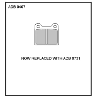 Тормозные колодки дисковые, комплект ALLIED NIPPON 1441279725 4RY MX9 ADB0407
