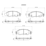 Тормозные колодки дисковые, комплект