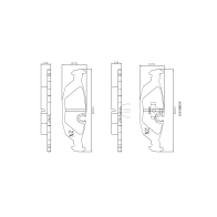 Тормозные колодки дисковые, комплект ALLIED NIPPON J 84P8G7 1441279754 ADB01053