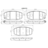 Тормозные колодки дисковые, комплект ALLIED NIPPON 4V SGB 1441279774 ADB32725