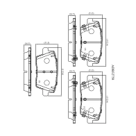 Тормозные колодки дисковые, комплект ALLIED NIPPON 1441279777 FS 8SQ ADB32758
