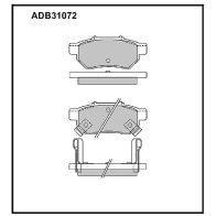 Тормозные колодки дисковые, комплект ALLIED NIPPON 1441279798 PNZA 1J ADB31072