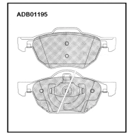 Тормозные колодки дисковые, комплект ALLIED NIPPON GPK G64 1441279822 ADB01195