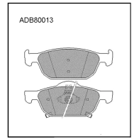 Тормозные колодки дисковые, комплект ALLIED NIPPON QL8PD VN ADB80013 1420939555
