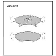 Тормозные колодки дисковые, комплект ALLIED NIPPON 75 2Y44X 1441279863 ADB3940