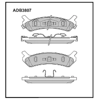 Тормозные колодки дисковые, комплект ALLIED NIPPON ADB3807 1441279892 D H31L