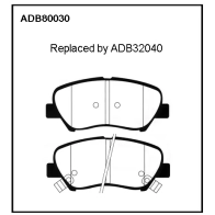 Тормозные колодки дисковые, комплект ALLIED NIPPON 6 MXBXTC ADB80030 1441279907