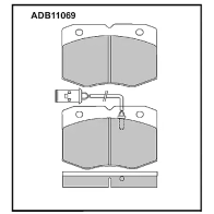 Тормозные колодки дисковые, комплект ALLIED NIPPON ADB11069 1441279933 0 8RUS