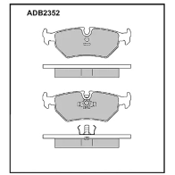 Тормозные колодки дисковые, комплект ALLIED NIPPON 1441279967 Z4R PFT ADB2352