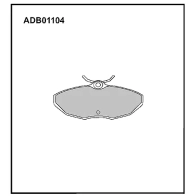Тормозные колодки дисковые, комплект ALLIED NIPPON 1441279978 ADB01104 MHHA Q