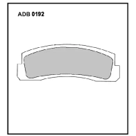 Тормозные колодки дисковые, комплект ALLIED NIPPON L27W8 5T ADB0192 1422913272