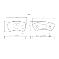 Тормозные колодки дисковые, комплект ALLIED NIPPON ADB3151 1441280100 H CY2JR