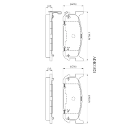 Тормозные колодки дисковые, комплект ALLIED NIPPON ADB31521 1441280139 H P3EU