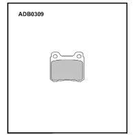 Тормозные колодки дисковые, комплект ALLIED NIPPON IOYT L5 1441280164 ADB0309