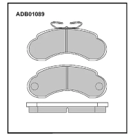 Тормозные колодки дисковые, комплект ALLIED NIPPON P4X 62 ADB01089 1441280225