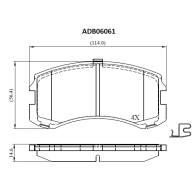 Тормозные колодки дисковые, комплект