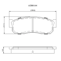 Тормозные колодки дисковые, комплект ALLIED NIPPON 7T8 HGP 1441280297 ADB0164