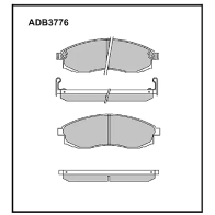 Тормозные колодки дисковые, комплект ALLIED NIPPON N EHD1 1441280312 ADB3776