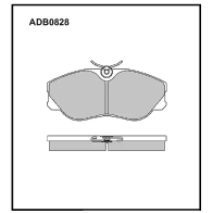Тормозные колодки дисковые, комплект ALLIED NIPPON ADB0828 1441280313 L D8ZR