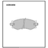 Тормозные колодки дисковые, комплект ALLIED NIPPON ADB3858 5J9Y0 ZE 1441280319