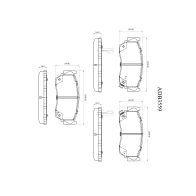 Тормозные колодки дисковые, комплект ALLIED NIPPON WA4 D0 1441280322 ADB3559
