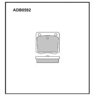 Тормозные колодки дисковые, комплект ALLIED NIPPON ADB0592 1441280351 LDC 3F6