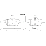 Тормозные колодки дисковые, комплект ALLIED NIPPON ADB02198 1441280404 VW 48IA