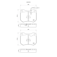 Тормозные колодки дисковые, комплект ALLIED NIPPON K 3KG5W 1441280406 ADB1308