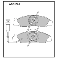 Тормозные колодки дисковые, комплект ALLIED NIPPON ADB1581 1441280457 O5U D6MW