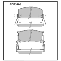 Тормозные колодки дисковые, комплект ALLIED NIPPON ADB3400 1441280471 SS6 KW8