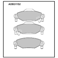 Тормозные колодки дисковые, комплект ALLIED NIPPON 3G 6EXC 1441280506 ADB31152