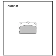 Тормозные колодки дисковые, комплект ALLIED NIPPON FX G5Y4Z 1441280510 ADB0131