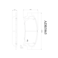 Тормозные колодки дисковые, комплект ALLIED NIPPON MQ I3Z ADB3865 1420935052