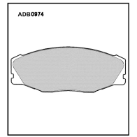 Тормозные колодки дисковые, комплект ALLIED NIPPON C5C TSC 1441280533 ADB0974