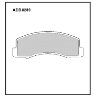 Тормозные колодки дисковые, комплект ALLIED NIPPON ADB0289 Q Q5LD08 1441280548