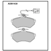 Тормозные колодки дисковые, комплект ALLIED NIPPON 67PQ VUY 1441280567 ADB1430