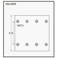 Тормозные накладки, башмаки ALLIED NIPPON 9AET 47Y 1441280606 ABL0066