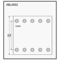 Тормозные накладки, башмаки ALLIED NIPPON 1441280623 6FWQKX J ABL0002