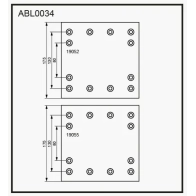 Тормозные накладки, башмаки ALLIED NIPPON ABL0034 DU B94 1441280639