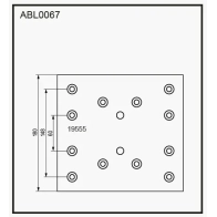 Тормозные накладки, башмаки ALLIED NIPPON ABL0067 1441280667 6 4I7LXD