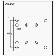 Тормозные накладки, башмаки ALLIED NIPPON 1441280694 ABL0011 G 2K1N