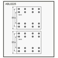 Тормозные накладки, башмаки ALLIED NIPPON 1441280711 4XPG ELR ABL0225