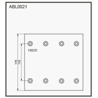 Тормозные накладки, башмаки ALLIED NIPPON 1441280712 ABL0021 20 CQ6N